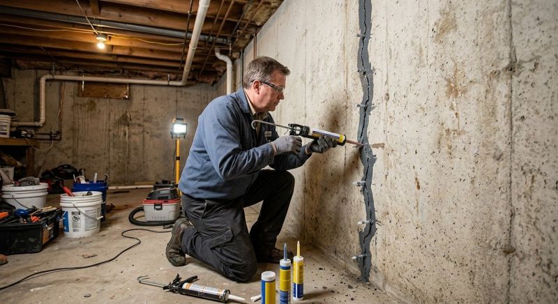 Basement Crack Repair in Stockbridge, GA