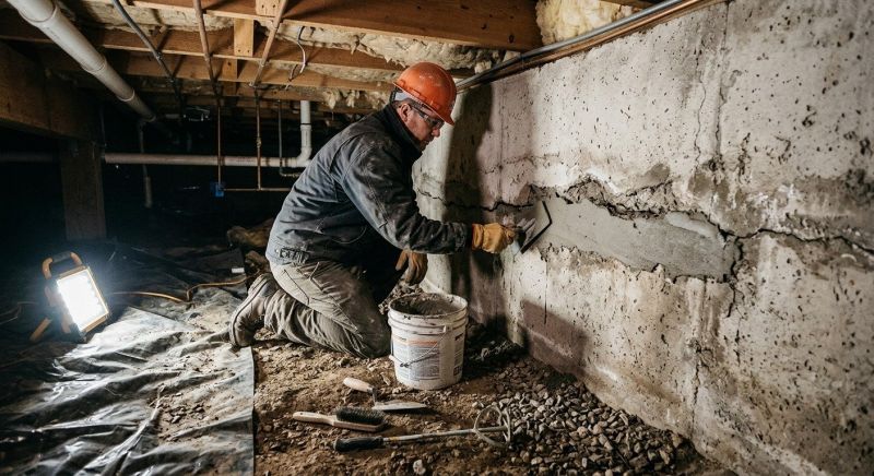 Basement Crack Repair in Stockbridge, GA
