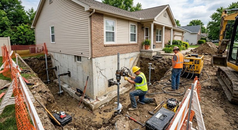 Building Foundation Repair in Union City, GA