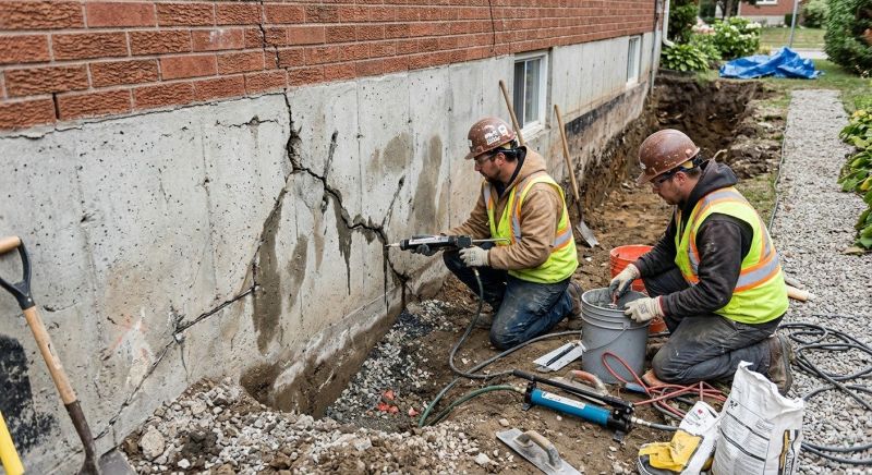 Cracked Foundation Repair in Locust Grove, GA