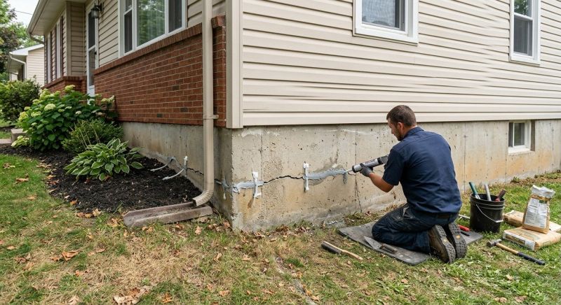 Cracked Foundation Repair in Union City, GA