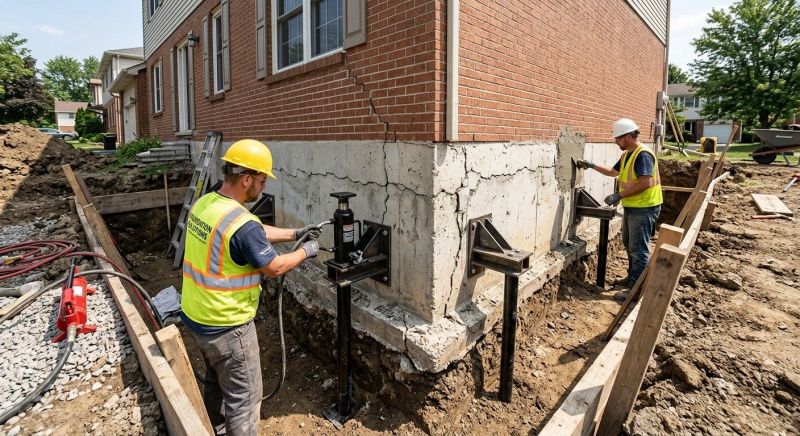 Foundation Pier Repair in Stockbridge, GA