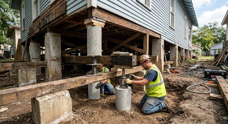 Foundation Pier Repair in Stockbridge, GA