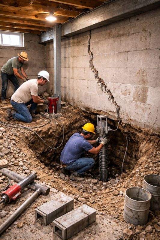 Foundation Structural Repair in Brooks, GA