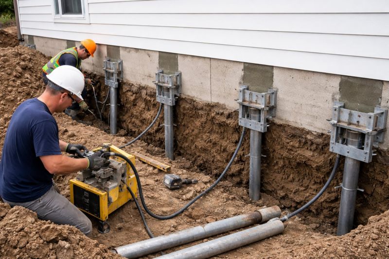 Helical Piers Installation in Stockbridge, GA