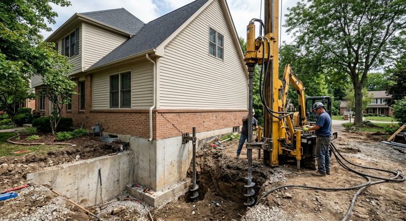 Helical Pile Installation in Stockbridge, GA