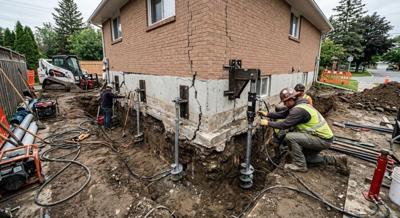 Sinking Foundation Repair in Decatur, GA