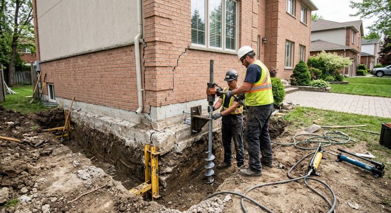 Sinking Foundation Repair in Fayetteville, GA