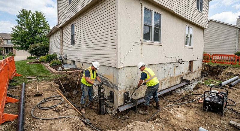 Sinking Foundation Repair in Mcdonough, GA