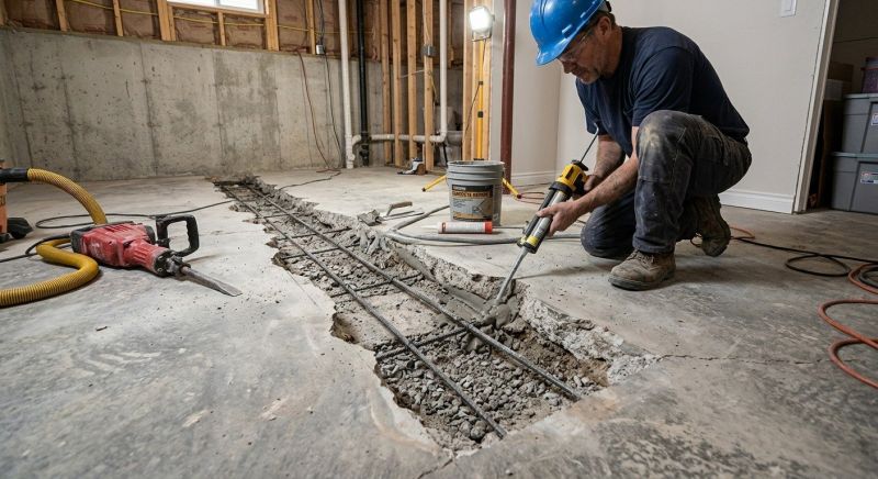 Slab Foundation Repair in Stockbridge, GA