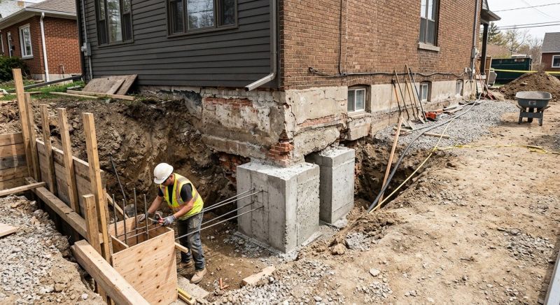 Structural Underpinning in Stockbridge, GA