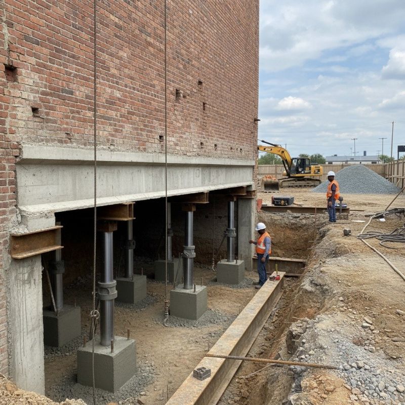 Structural Underpinning in Stockbridge, GA